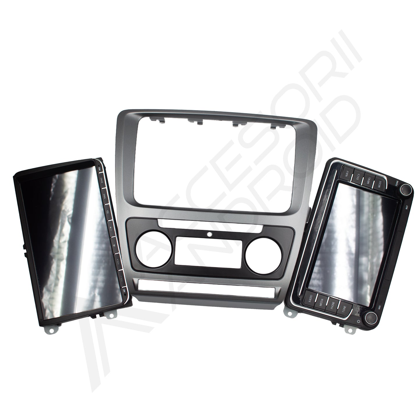 Ramă Adaptoare Skoda Octavia 2 (2004-2012) compatibilă cu Navigație Android sau original VW de 7" Inch, 8" și 9" Inch