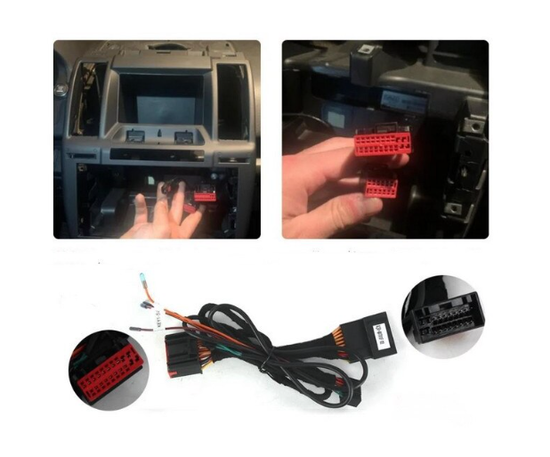 KIT Complet Rama Adaptoare + Cablaj Autodrop Land Rover Freelander 2 pentru Navigatie Multimedia Android 9 inch