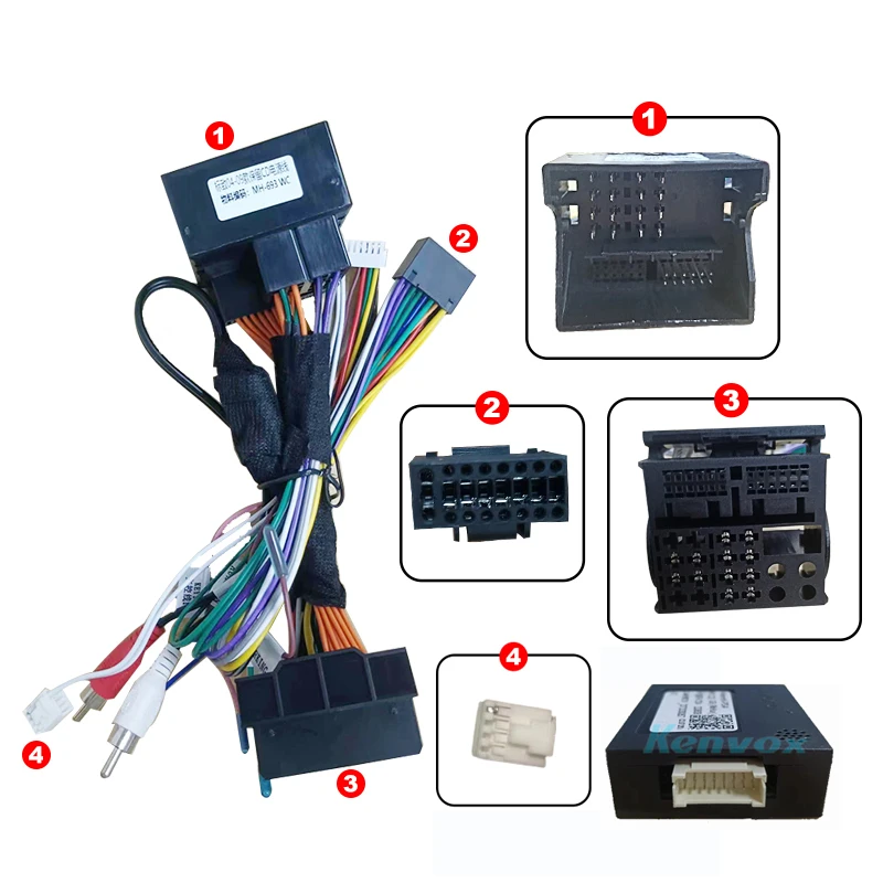 KIT Complet Rama Adaptoare + Cablaj Autodrop Peugeot 407 pentru Navigatie Multimedia Android 9 inch