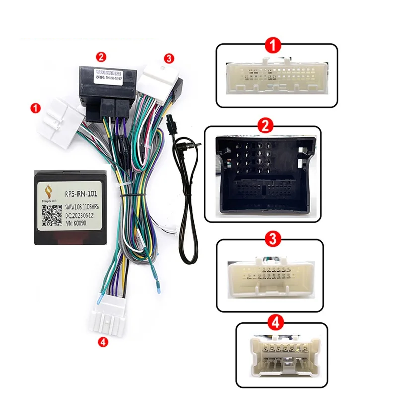 KIT Complet Rama Adaptoare + Cablaj Autodrop Renault Koleos (2009-2016) pentru Navigatie Multimedia Android 9 inch