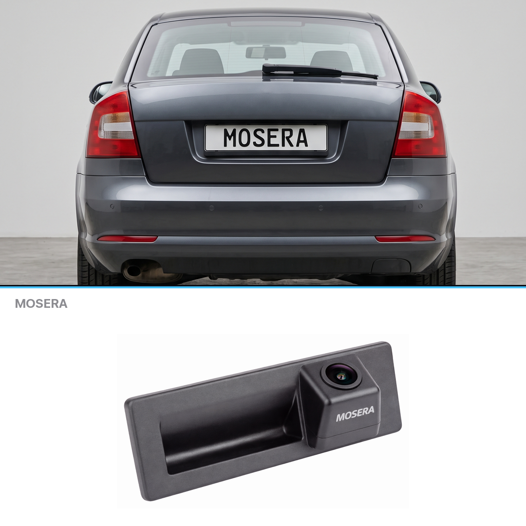 Cameră marșarier Skoda Octavia 3 2013-2020 în mâner AHD 1080P/NTSC MOSERA