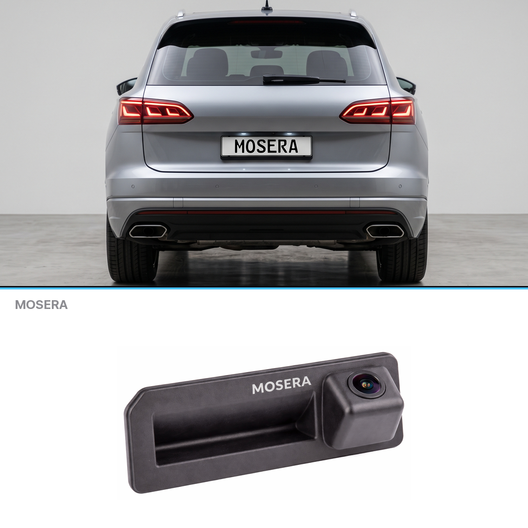 Cameră marșarier Volkswagen Touareg 2019+ în mâner AHD 1080P/NTSC MOSERA