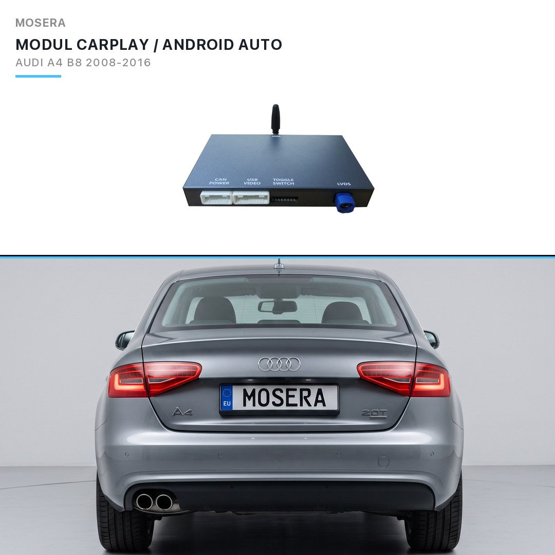 Modul CarPlay wireless & Android Auto Audi A4 B8 2008-2016 MMI 3G (full) | MOSERA