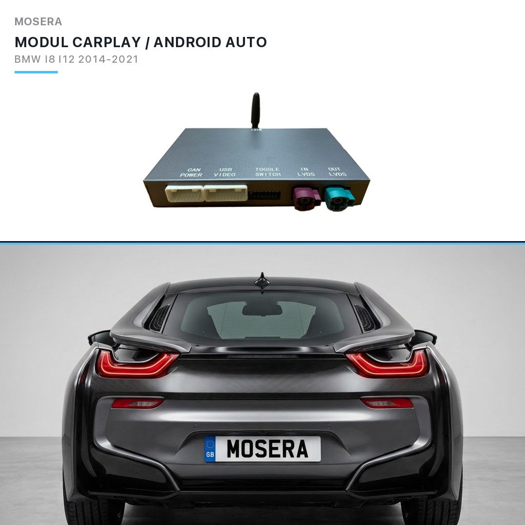 Modul CarPlay wireless & Android Auto BMW i8 I12 2014-2018 NBT | MOSERA