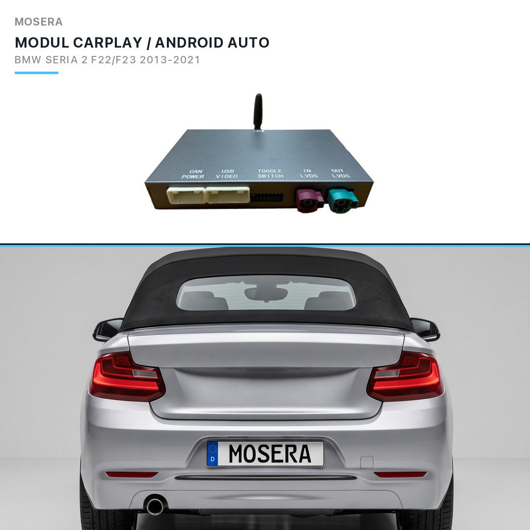 Modul CarPlay wireless & Android Auto BMW Seria 2 F22/F23 2016-2021 EVO | MOSERA