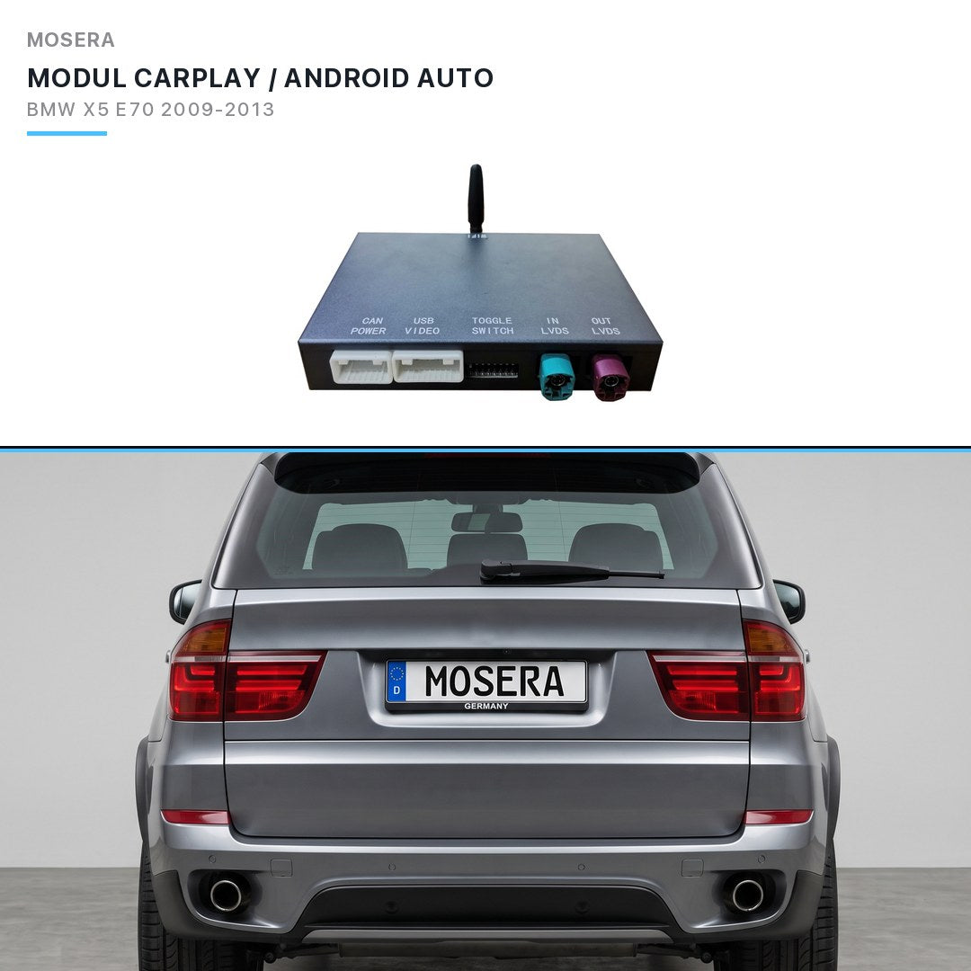 Modul CarPlay wireless & Android Auto BMW X5 E70 2009-2013 CIC | MOSERA