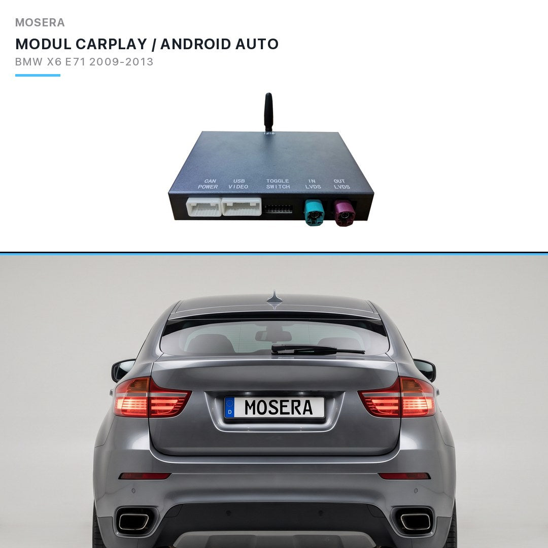 Modul CarPlay wireless & Android Auto BMW X6 E71 2009-2013 CIC | MOSERA
