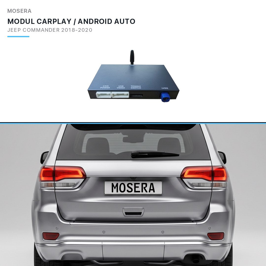 Modul CarPlay wireless & Android Auto Jeep Commander 2018-2020 Uconnect 8.4" | MOSERA
