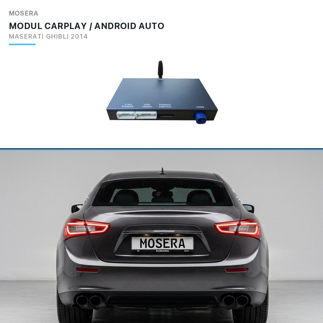 Modul CarPlay wireless & Android Auto Maserati Ghibli 2014 Uconnect 8.4" | MOSERA