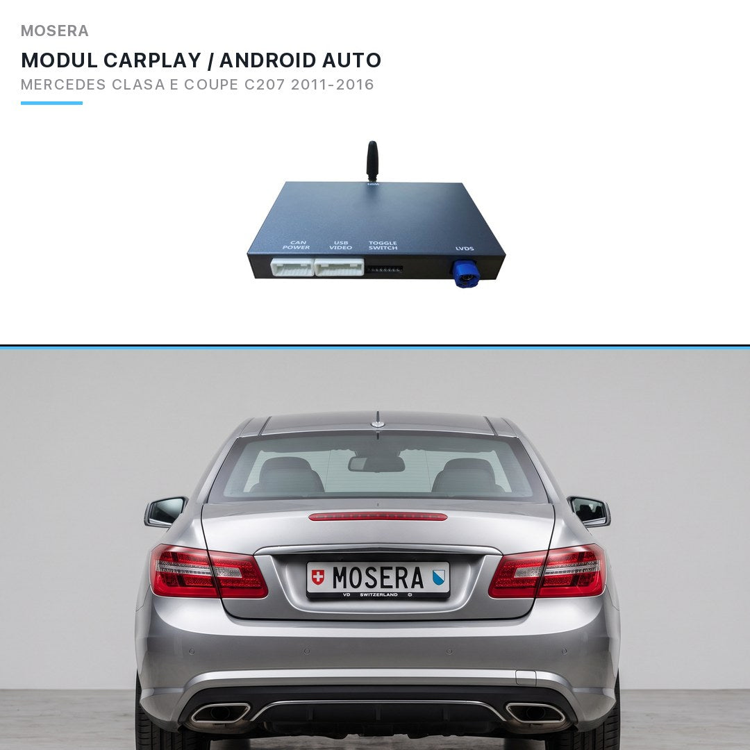 Modul CarPlay wireless & Android Auto Mercedes-Benz E-Class Coupe C207 2011-2014 NTG4.5 | MOSERA