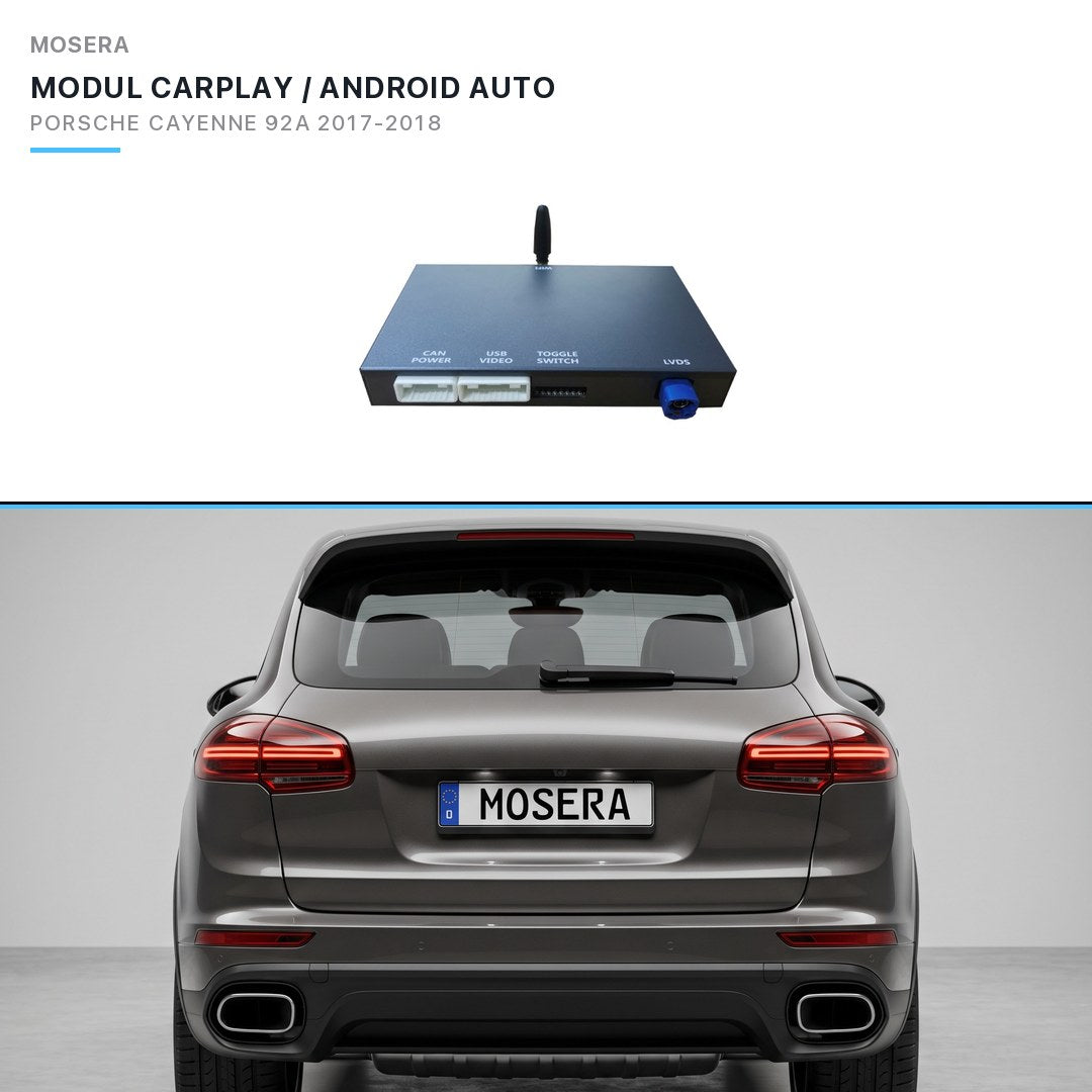 Modul CarPlay wireless & Android Auto Porsche Cayenne 92A 2017-2018 PCM 4.0 / MIB | MOSERA