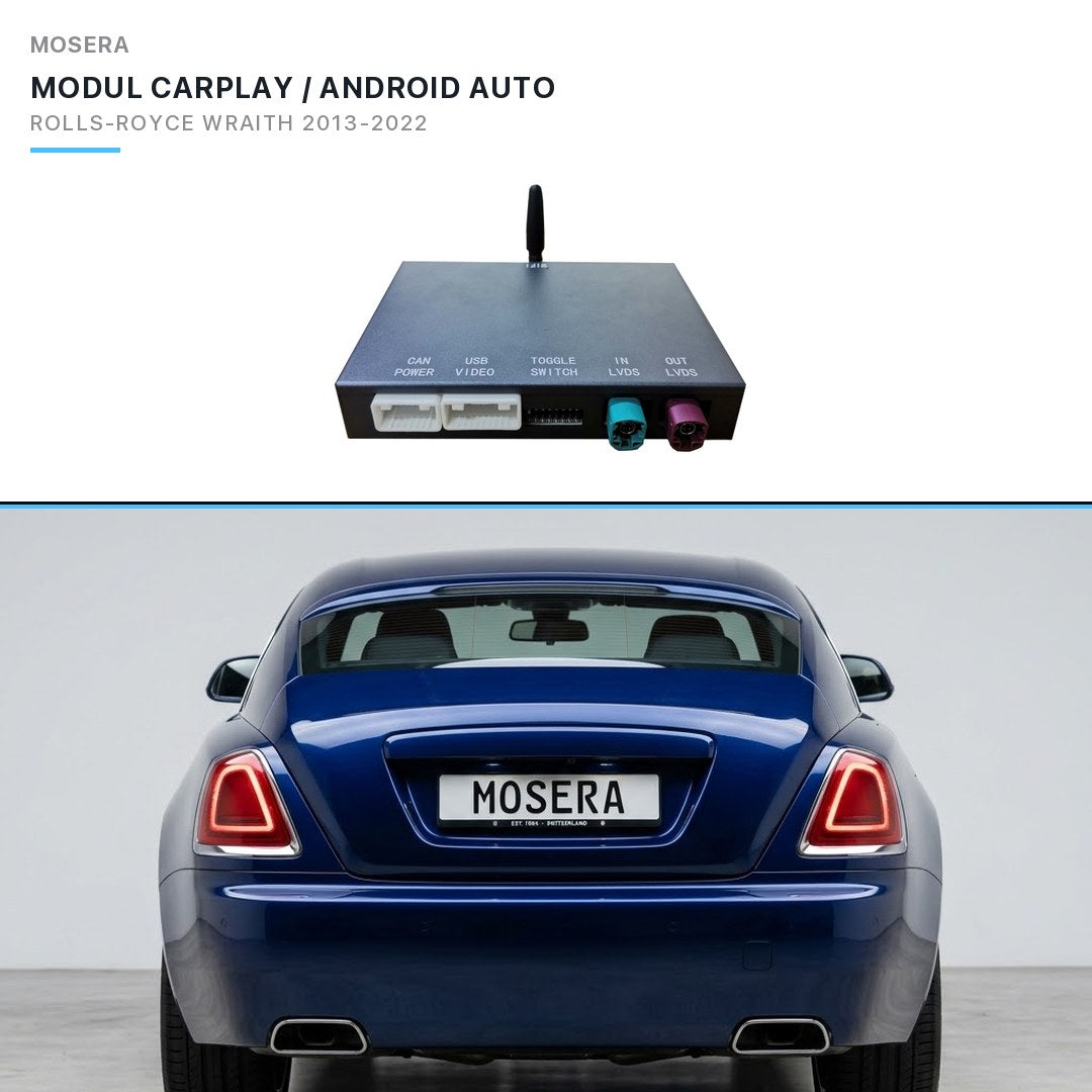 Modul CarPlay wireless & Android Auto Rolls-Royce Wraith 2019-2022 EVO | MOSERA