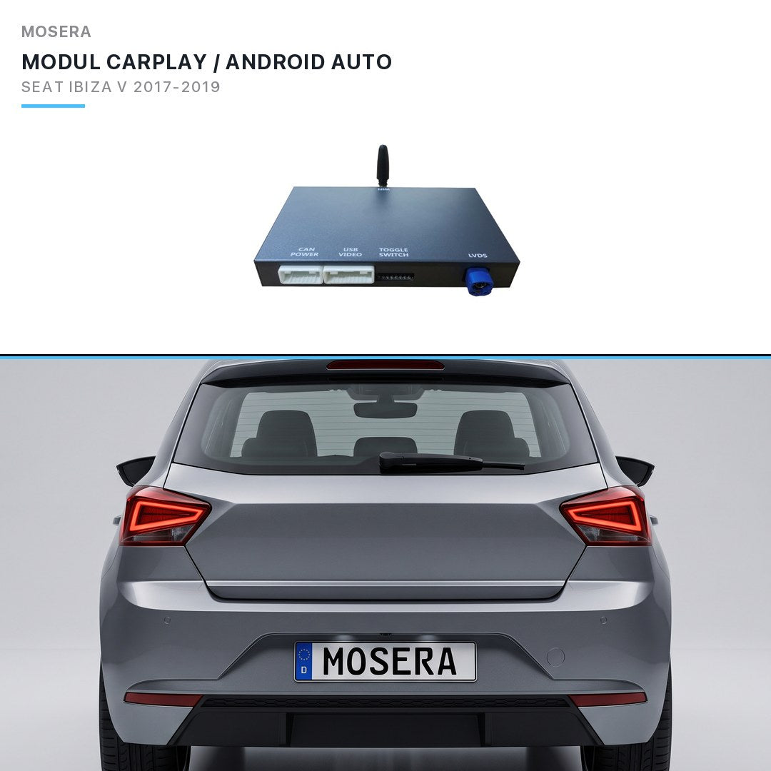 Modul CarPlay wireless & Android Auto Seat Ibiza V 2017-2019 MIB2 | MOSERA