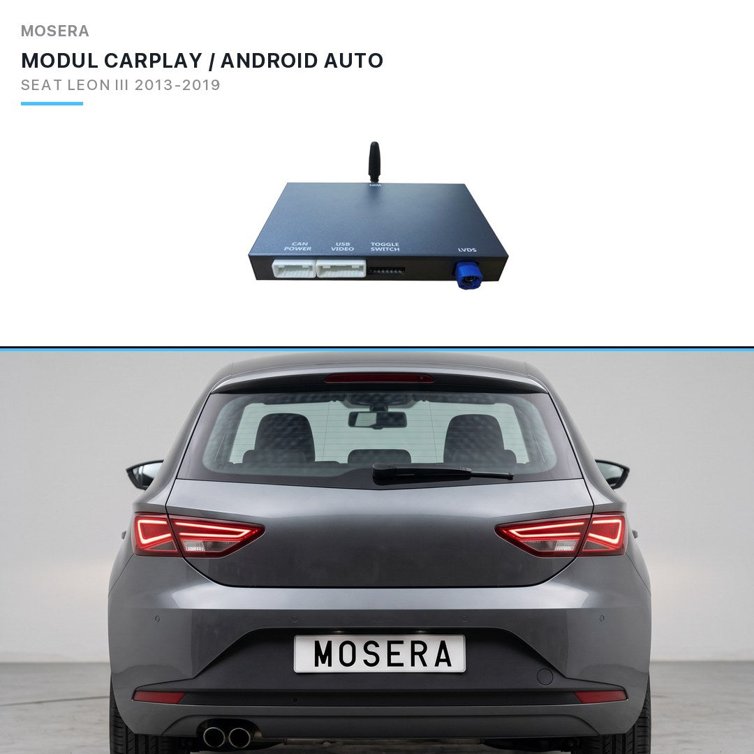 Modul CarPlay wireless & Android Auto Seat Leon III 2013-2019 MIB / MIB2 | MOSERA