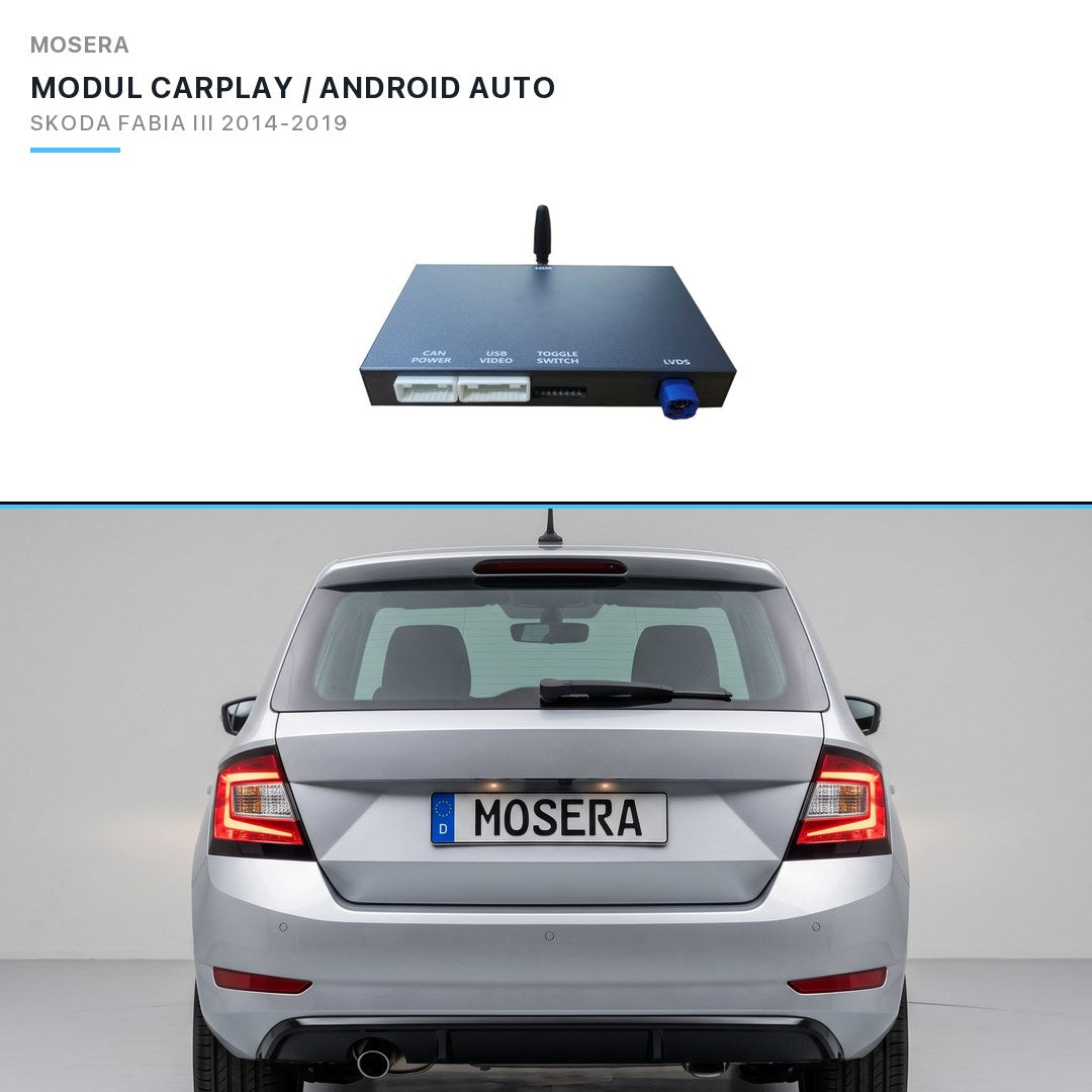 Modul CarPlay wireless & Android Auto Skoda Fabia III 2014-2019 MIB | MOSERA
