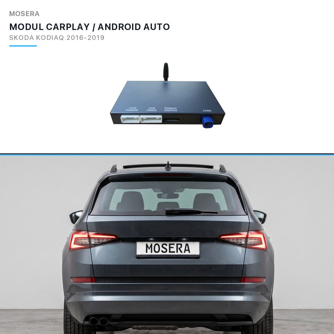 Modul CarPlay wireless & Android Auto Skoda Kodiaq 2016-2019 MIB2 | MOSERA