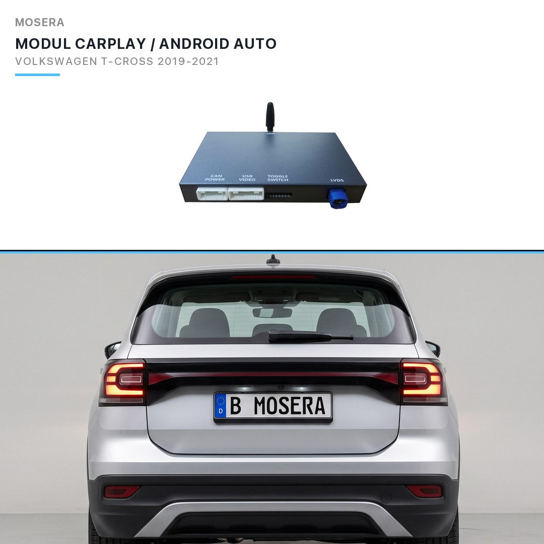 Modul CarPlay wireless & Android Auto Volkswagen T-Cross 2019-2021 MIB2 | MOSERA