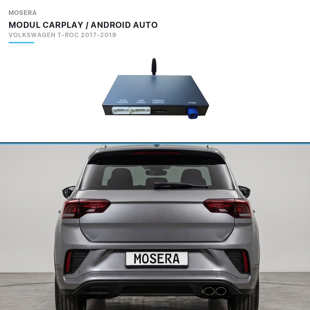 Modul CarPlay wireless & Android Auto Volkswagen T-Roc 2017-2019 MIB2 | MOSERA