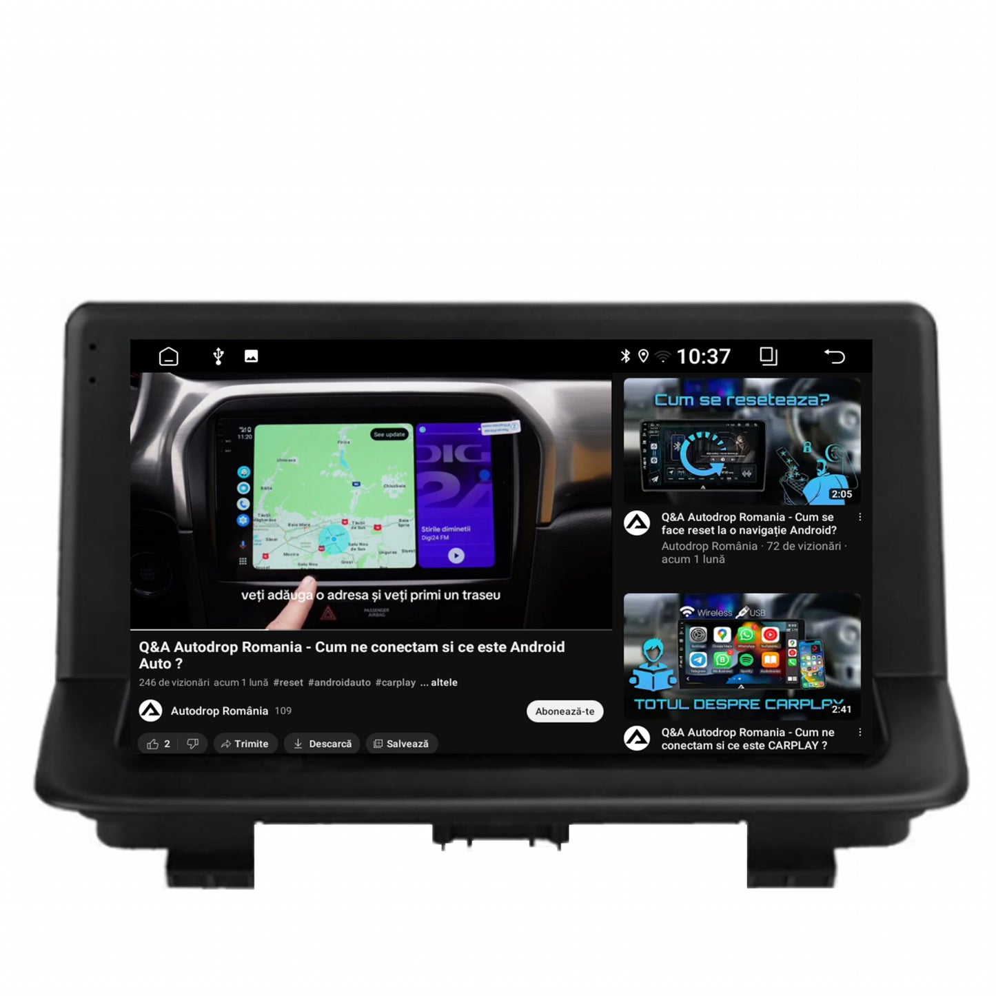 Navigatie 2K Audi Q3 (2011-2018), Android, S-Quadcore / 4GB RAM + 64GB ROM, 9.5 Inch - AD-BGS90042K+AD-BGRKIT427