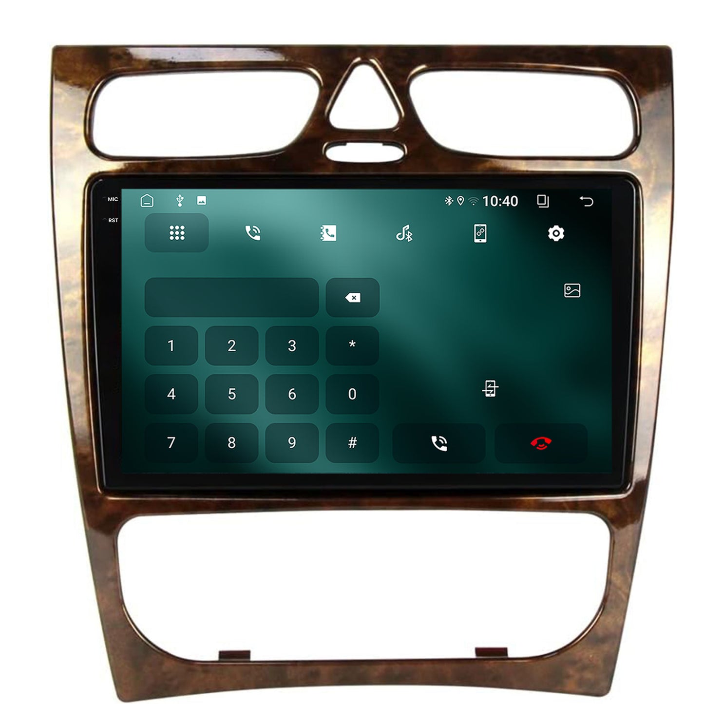 Navigatie 2K Benz C Class (W203) (2002-2004), Android, S-Quadcore / 4GB RAM + 64GB ROM, 9.5 Inch - AD-BGS90042K+AD-BGRKIT416V3