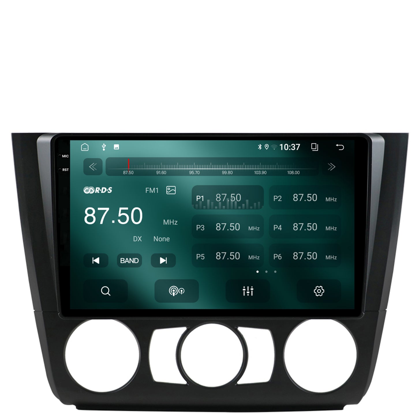 Navigatie 2K BMW Seria 1 E87 (2007-2011), Clima Manuala, Android, S-Quadcore / 4GB RAM + 64GB ROM, 9.5 Inch - AD-BGS90042K+AD-BGRKIT398