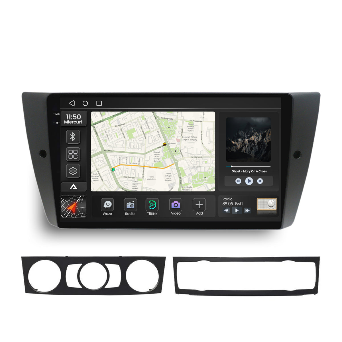 Navigatie 2K BMW Seria 3 E90, E91, E92, Android, S-Quadcore / 4GB RAM + 64GB ROM, 9.5 Inch - AD-BGS90042K+AD-BGRKIT391