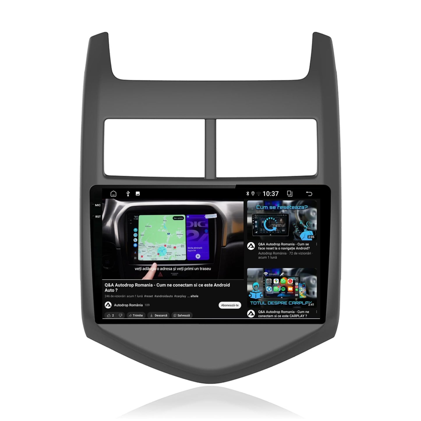 Navigatie 2K Chevrolet Aveo 2 (2010-2015), Android, S-Quadcore / 4GB RAM + 64GB ROM, 9.5 Inch - AD-BGS90042K+AD-BGRKIT239