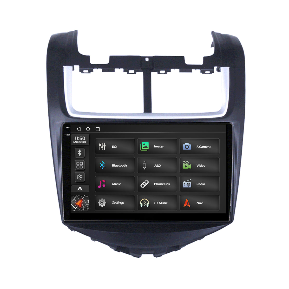 Navigatie 2K Chevrolet Aveo (2014-2017), Android, S-Quadcore / 4GB RAM + 64GB ROM, 9.5 Inch - AD-BGS90042K+AD-BGRKIT234
