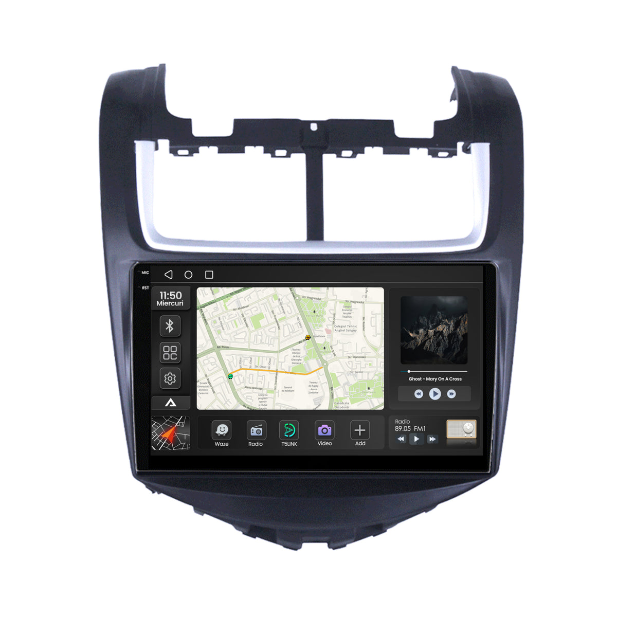 Navigatie 2K Chevrolet Aveo (2014-2017), Android, S-Quadcore / 4GB RAM + 64GB ROM, 9.5 Inch - AD-BGS90042K+AD-BGRKIT234