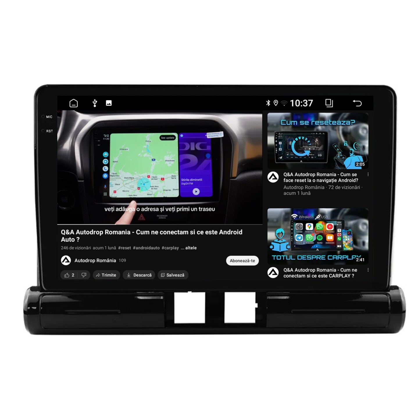 Navigatie 2K Citroen C3 Low-V (2024+), Android, S-Quadcore / 4GB RAM + 64GB ROM, 9.5 Inch - AD-BGS90042K+AD-BGRKIT246