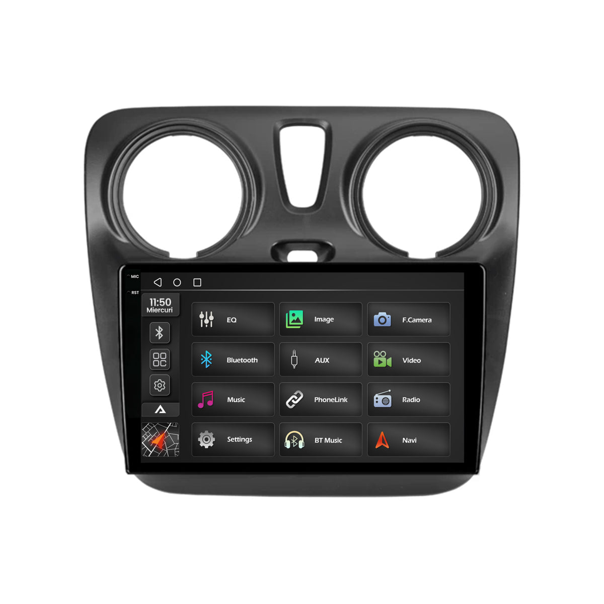 Navigatie 2K Dacia Dokker / Lodgy, Android, S-Quadcore / 4GB RAM + 64GB ROM, 9.5 Inch - AD-BGS90042K+AD-BGRKIT376V2