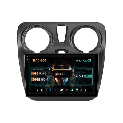 Navigatie 2K Dacia Dokker / Lodgy, Android, S-Quadcore / 4GB RAM + 64GB ROM, 9.5 Inch - AD-BGS90042K+AD-BGRKIT376V2