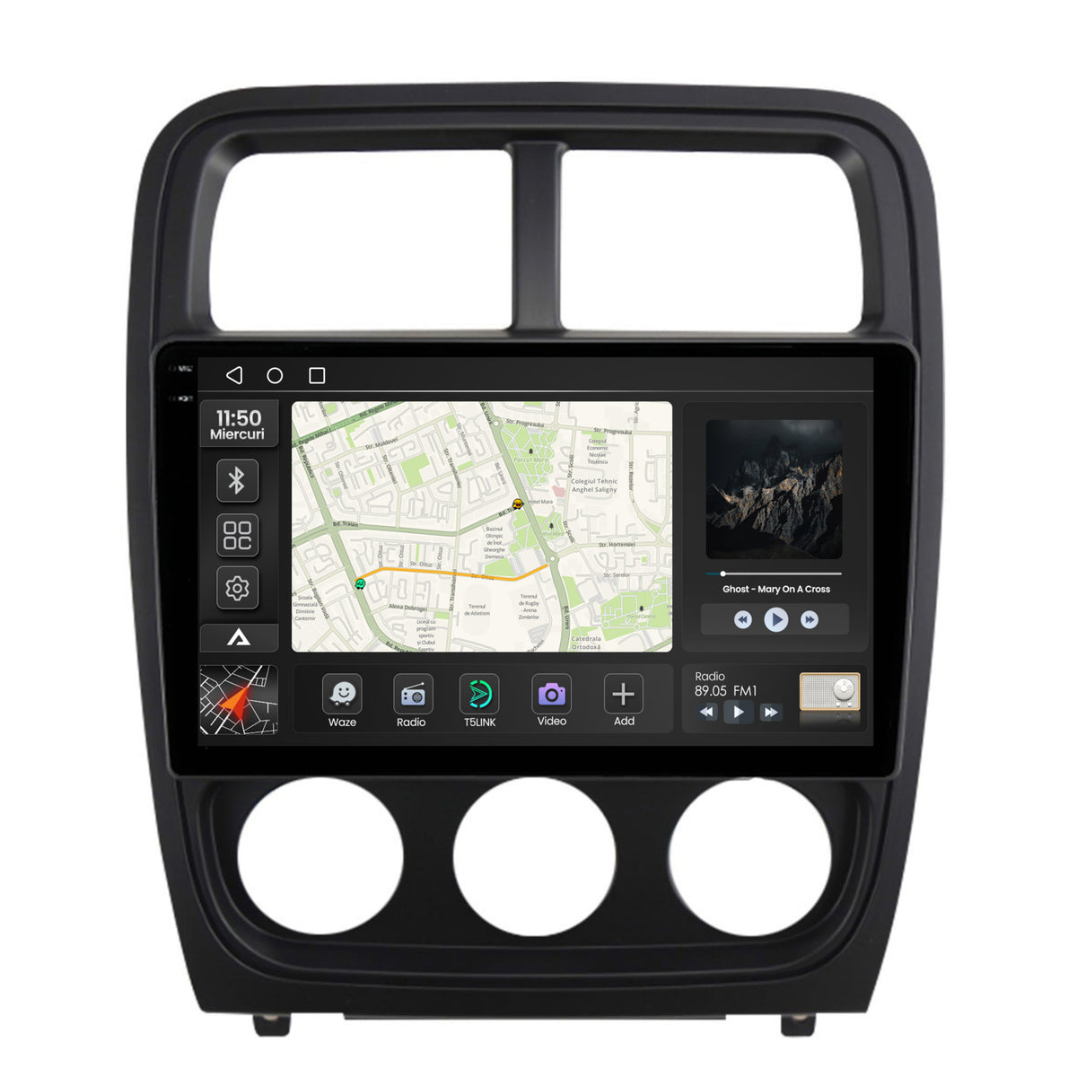 Navigatie 2K Dodge Caliber (2010-2012), Android, S-Quadcore / 4GB RAM + 64GB ROM, 9.5 Inch - AD-BGS90042K+AD-BGRKIT295V2