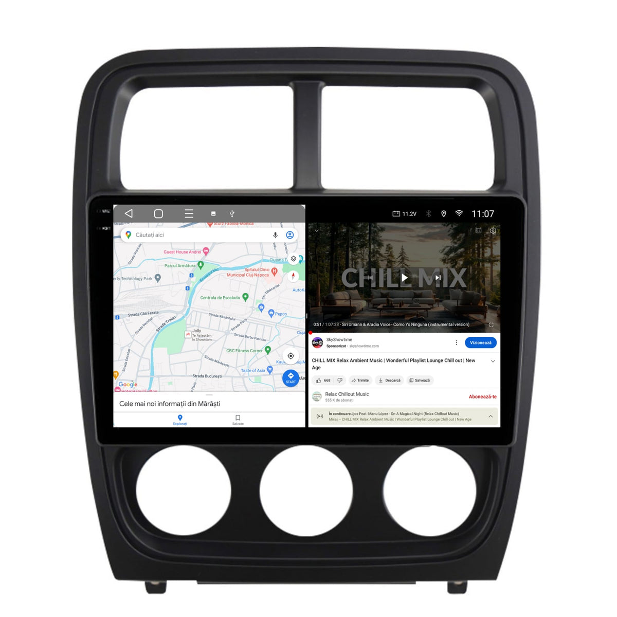 Navigatie 2K Dodge Caliber (2010-2012), Android, S-Quadcore / 4GB RAM + 64GB ROM, 9.5 Inch - AD-BGS90042K+AD-BGRKIT295V2