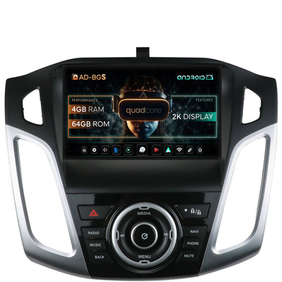 Navigatie 2K Ford Focus 3 (2011-2019), Android, S-Quadcore / 4GB RAM + 64GB ROM, 9.5 Inch - AD-BGS90042K+AD-BGRKIT144