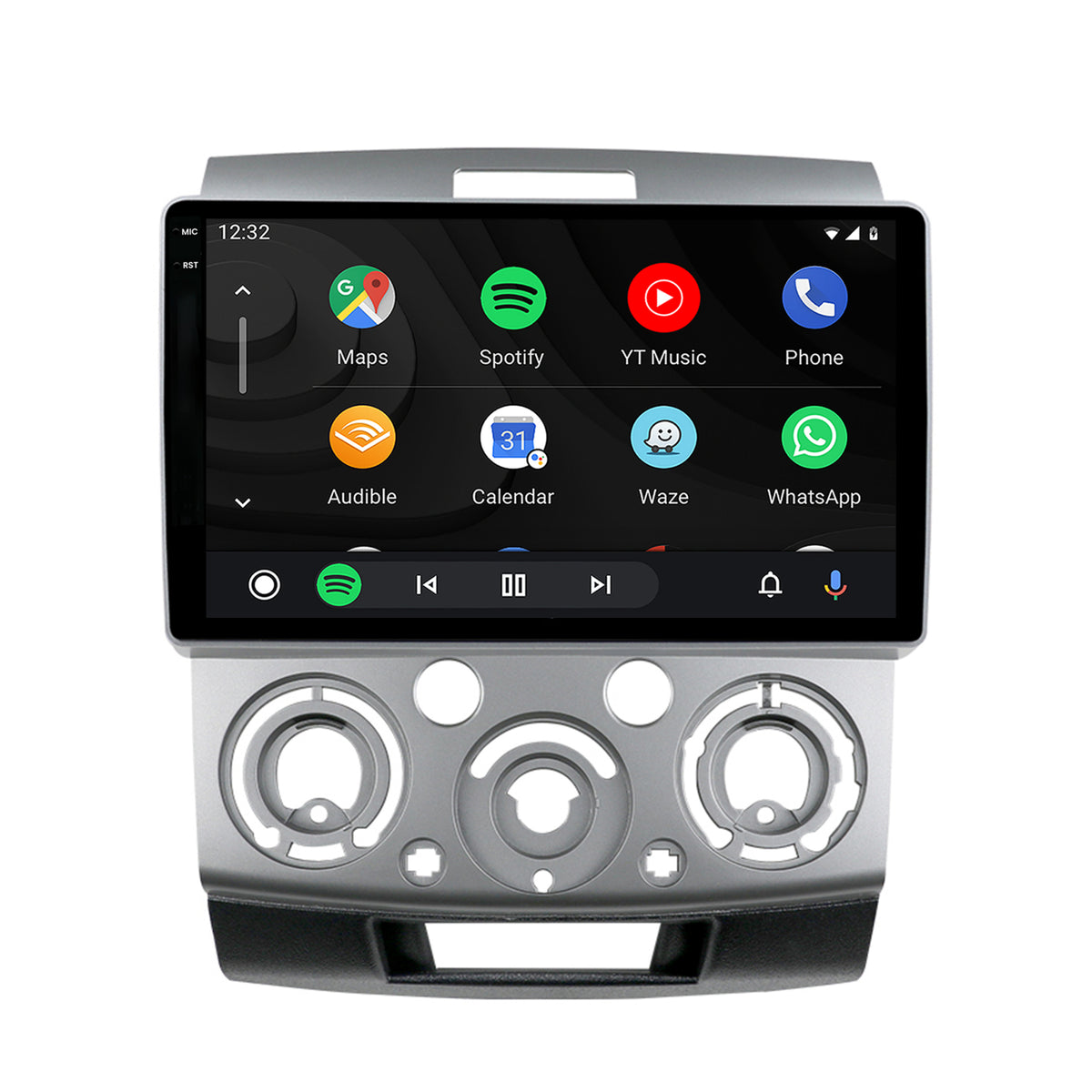 Navigatie 2K Ford Ranger / Mazda BT50 (2007-2012), Android, S-Quadcore / 4GB RAM + 64GB ROM, 9.5 Inch - AD-BGS90042K+AD-BGRKIT136
