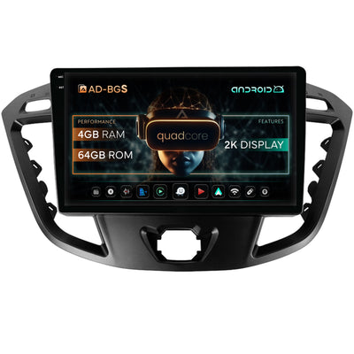Navigatie 2K Ford Transit / Tourneo (2012-2020), Android,S-Quadcore / 4GB RAM + 64GB ROM, 9.5 Inch - AD-BGS90042K+AD-BGRKIT123