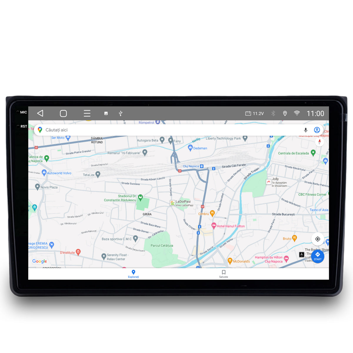 Navigatie 2K HUB64 Audi A4(B6/B7) / SEAT EXEO, 8GB RAM, Android, Octacore, Slot Sim 4G, DSP, GPS, Wi-FI, Carplay, Android Auto, USB, Bluetooth, Waze, Touchscreen, 9.5 Inch