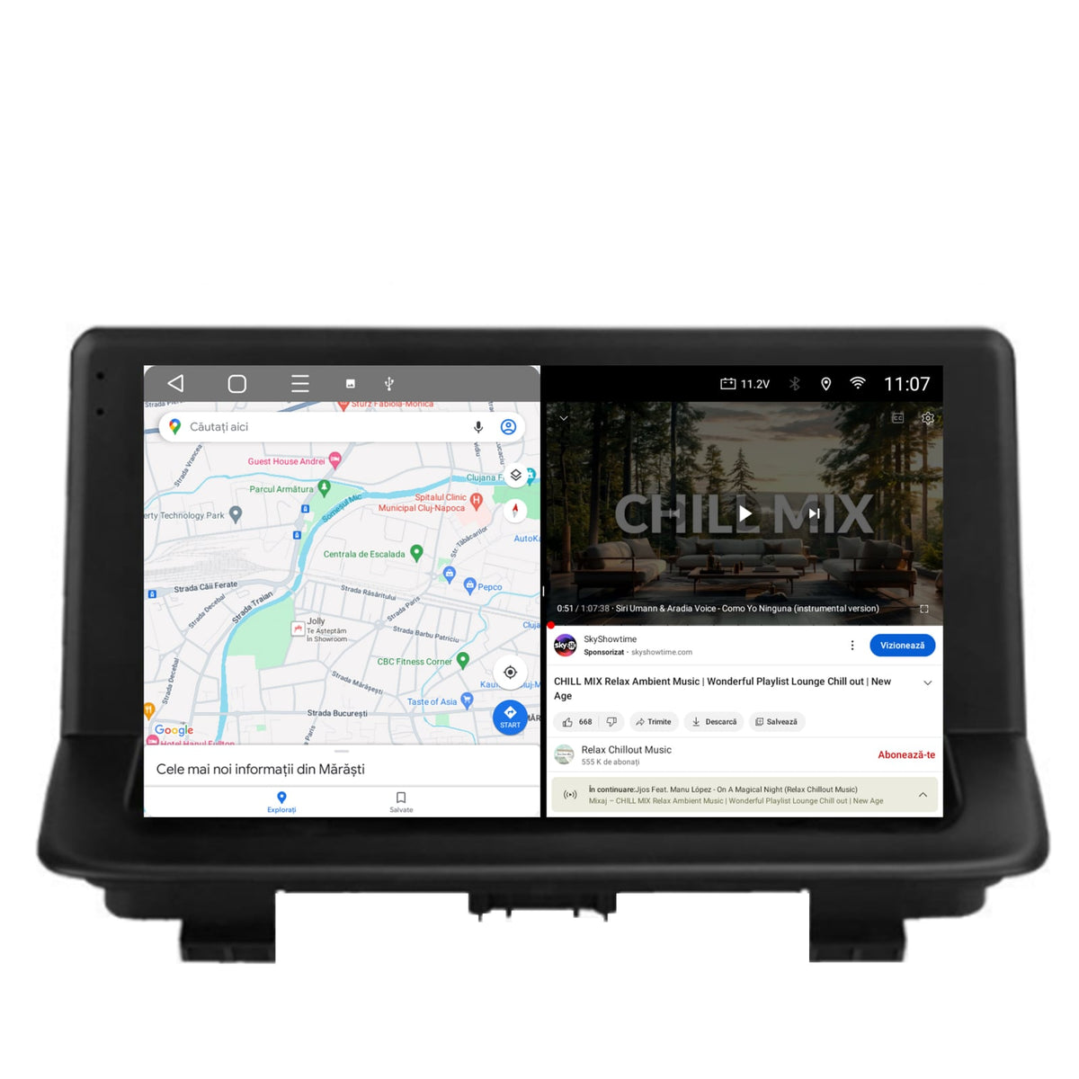 Navigatie 2K HUB64 Audi Q3 (2011-2018), 4GB RAM, Android, Octacore, Slot Sim 4G, DSP, GPS, Wi-FI, Carplay, Android Auto, USB, Bluetooth, Waze, Touchscreen, 9.5 Inch