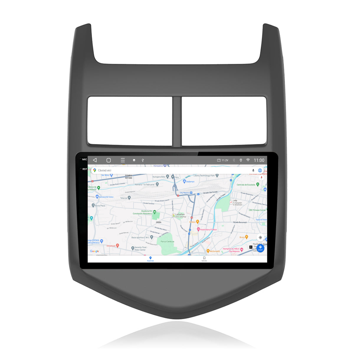 Navigatie 2K HUB64 Chevrolet Aveo 2 (2010-2015), 4GB RAM, Android, Octacore, Slot Sim 4G, DSP, GPS, Wi-FI, Carplay, Android Auto, USB, Bluetooth, Waze, Touchscreen, 9.5 Inch