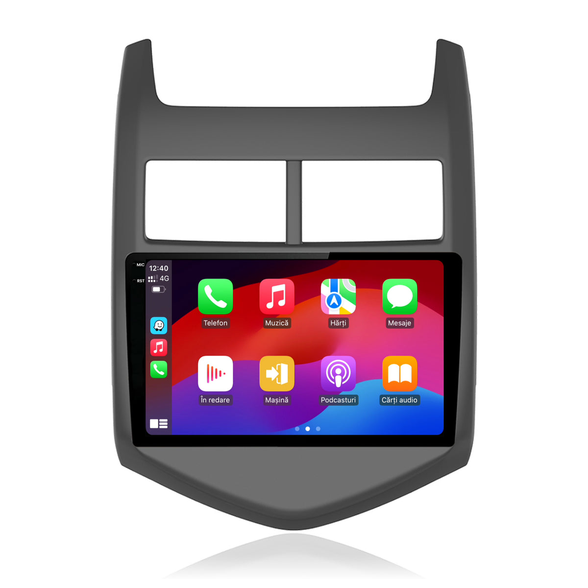 Navigatie 2K HUB64 Chevrolet Aveo 2 (2010-2015), 4GB RAM, Android, Octacore, Slot Sim 4G, DSP, GPS, Wi-FI, Carplay, Android Auto, USB, Bluetooth, Waze, Touchscreen, 9.5 Inch