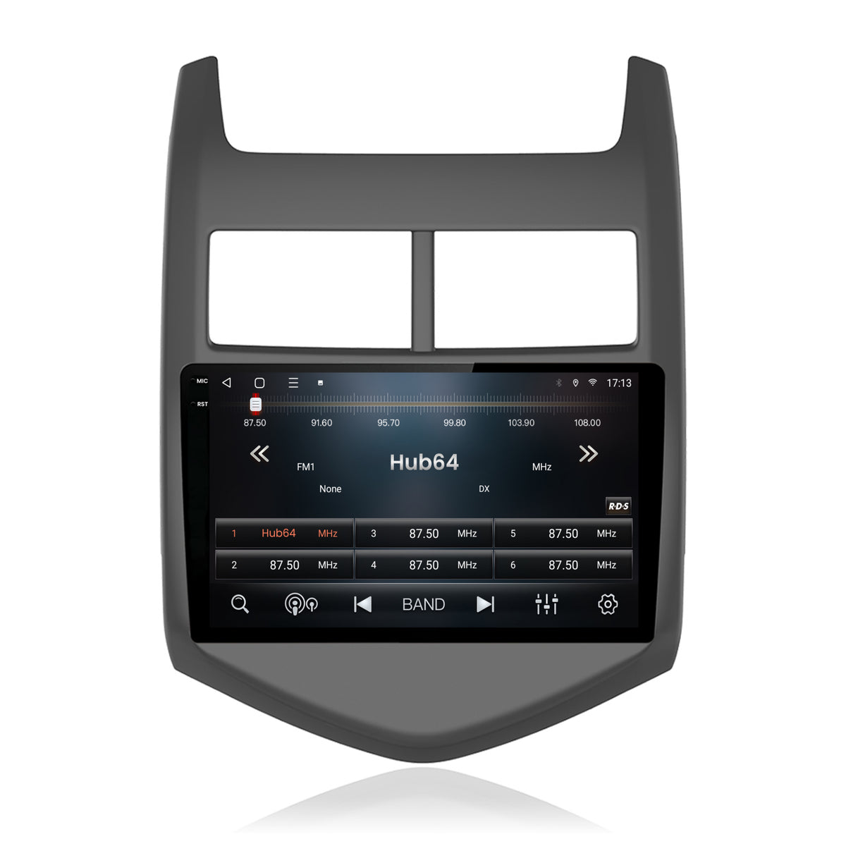 Navigatie 2K HUB64 Chevrolet Aveo 2 (2010-2015), 4GB RAM, Android, Octacore, Slot Sim 4G, DSP, GPS, Wi-FI, Carplay, Android Auto, USB, Bluetooth, Waze, Touchscreen, 9.5 Inch