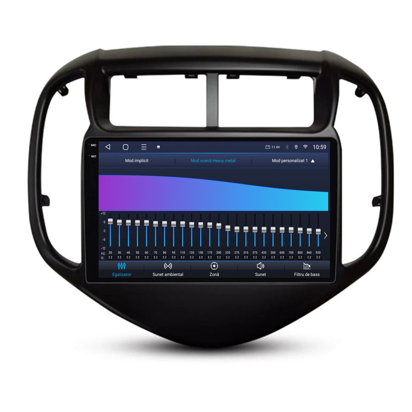 Navigatie 2K HUB64 Chevrolet Aveo (2017-2021), 4GB RAM, Android, Octacore, Slot Sim 4G, DSP, GPS, Wi-FI, Carplay, Android Auto, USB, Bluetooth, Waze, Touchscreen, 9.5 Inch