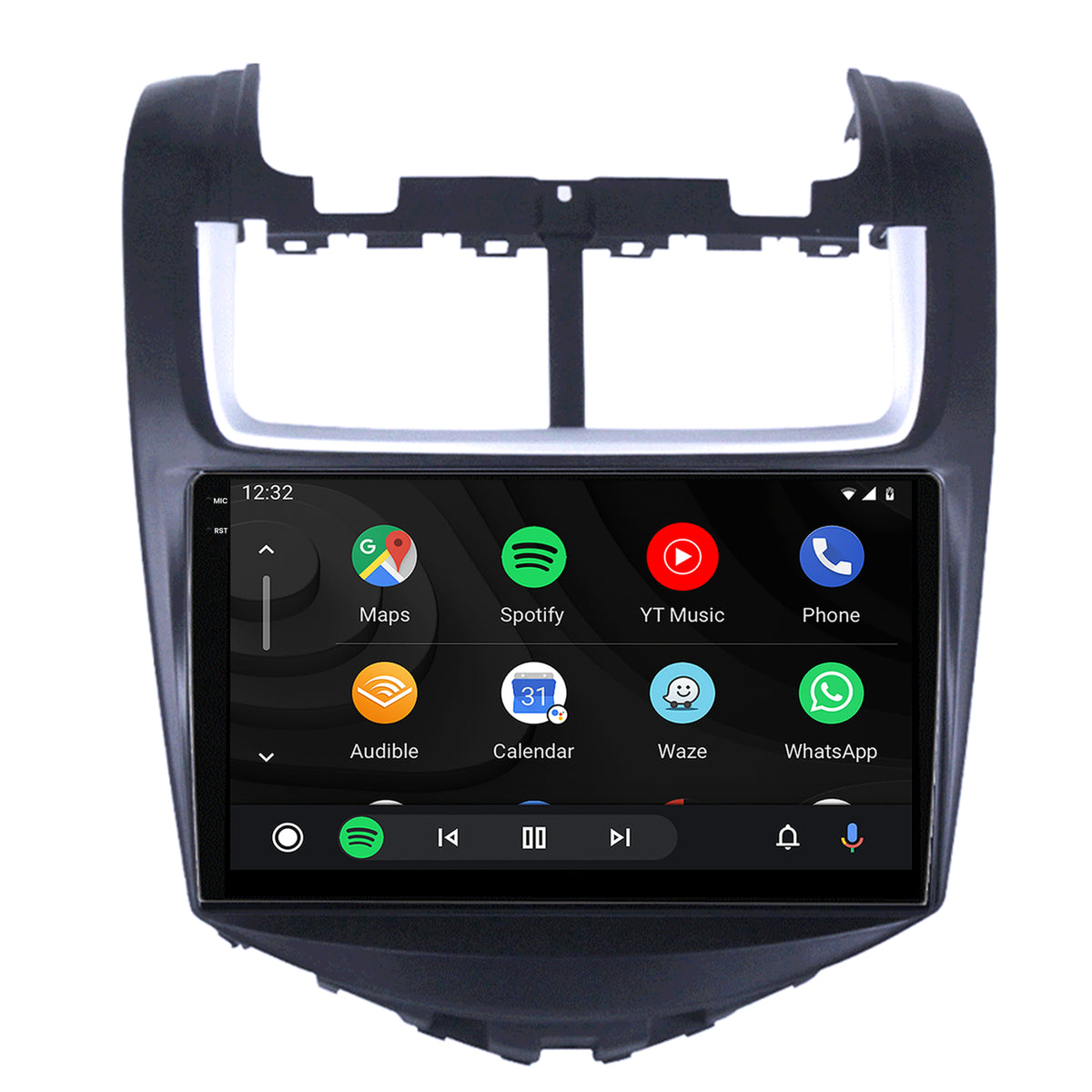 Navigatie 2K HUB64 Chevrolet Aveo (2014-2017), 8GB RAM, Android, Octacore, Slot Sim 4G, DSP, GPS, Wi-FI, Carplay, Android Auto, USB, Bluetooth, Waze, Touchscreen, 9.5 Inch