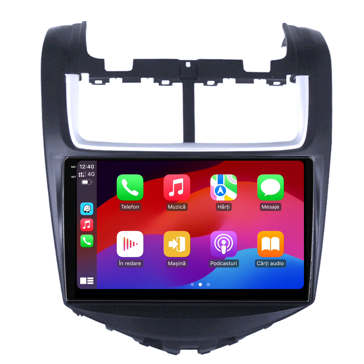 Navigatie 2K HUB64 Chevrolet Aveo (2014-2017), 8GB RAM, Android, Octacore, Slot Sim 4G, DSP, GPS, Wi-FI, Carplay, Android Auto, USB, Bluetooth, Waze, Touchscreen, 9.5 Inch