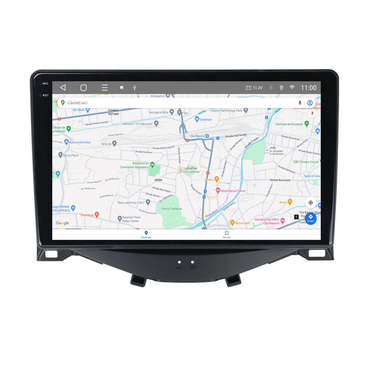 Navigatie 2K HUB64 Citroen C1 / Peugeot 108 / Toyota AYGO (2014-2022), 4GB RAM, Android, Octacore, Slot Sim 4G, DSP, GPS, Wi-FI, Carplay, Android Auto, USB, Bluetooth, Waze, Touchscreen, 9.5 Inch
