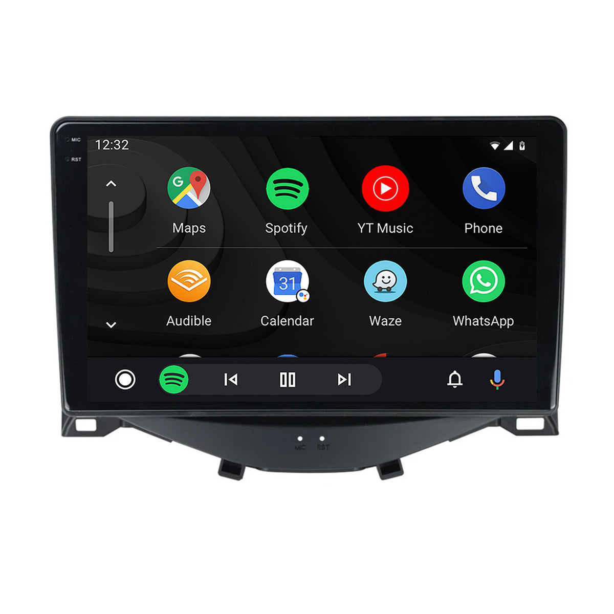 Navigatie 2K HUB64 Citroen C1 / Peugeot 108 / Toyota AYGO (2014-2022), 8GB RAM, Android, Octacore, Slot Sim 4G, DSP, GPS, Wi-FI, Carplay, Android Auto, USB, Bluetooth, Waze, Touchscreen, 9.5 Inch