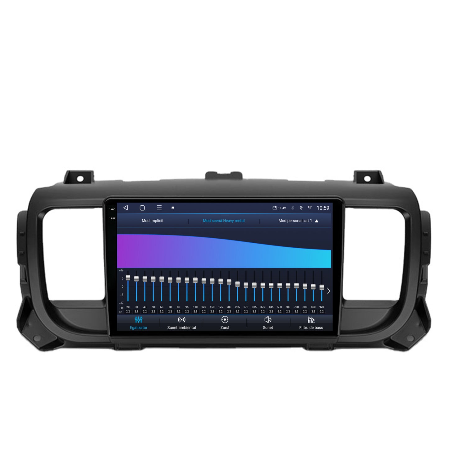 Navigatie 2K HUB64 Citroen Jumpy / Peugeot Expert (2017-2021), 4GB RAM, Android, Octacore, Slot Sim 4G, DSP, GPS, Wi-FI, Carplay, Android Auto, USB, Bluetooth, Waze, Touchscreen, 9.5 Inch