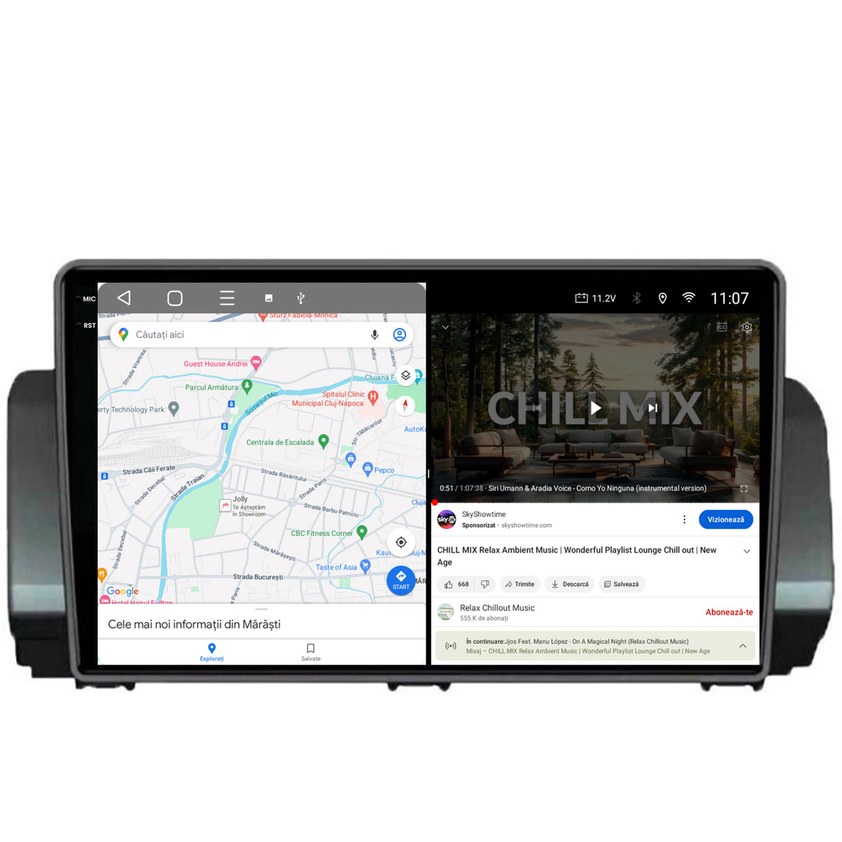 Navigatie 2K HUB64 Dacia Sandero / Logan (2021-Prezent), 4GB RAM, Android, Octacore, Slot Sim 4G, DSP, GPS, Wi-FI, Carplay, Android Auto, USB, Bluetooth, Waze, Touchscreen, 10.36 Inch