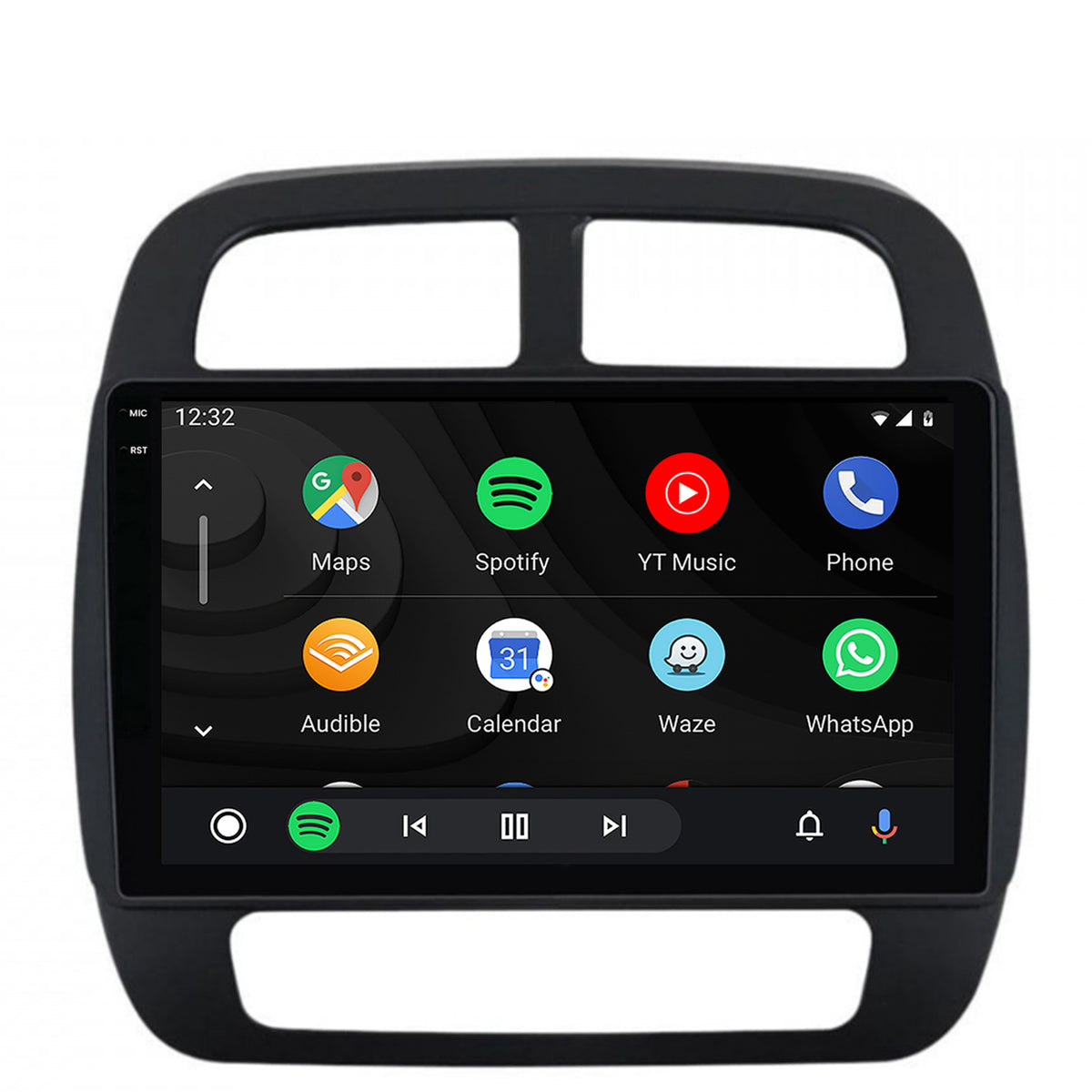 Navigatie 2K HUB64 Dacia Spring (2021- Prezent), 4GB RAM, Android, Octacore, Slot Sim 4G, DSP, GPS, Wi-FI, Carplay, Android Auto, USB, Bluetooth, Waze, Touchscreen, 9.5 Inch